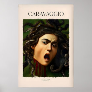 Caravaggio konsttryck - Medusa 1597 1 Poster