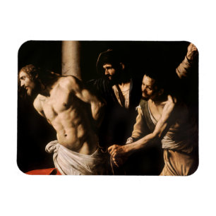 Caravaggio - Kristus i kolonnen Magnet