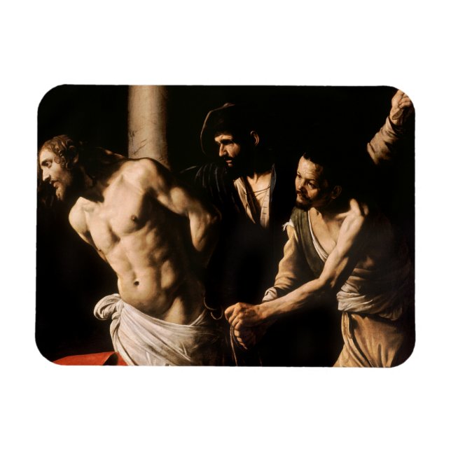 Caravaggio - Kristus i kolonnen Magnet (Horisontell)