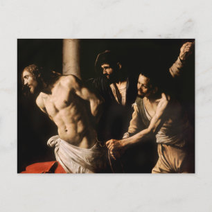 Caravaggio - Kristus i kolonnen Vykort