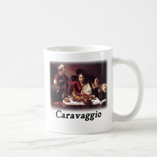 Caravaggio - kvällsmål på Emmaus Kaffemugg