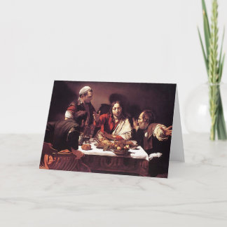 Caravaggio - kvällsmål på Emmaus Kort