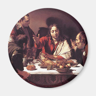 Caravaggio - kvällsmål på Emmaus Magnet