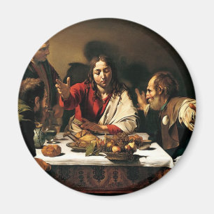 Caravaggio - kvällsmål på Emmaus - Magnet