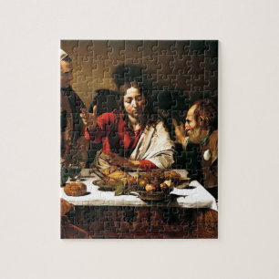 Caravaggio - kvällsmål på Emmaus - Pussel