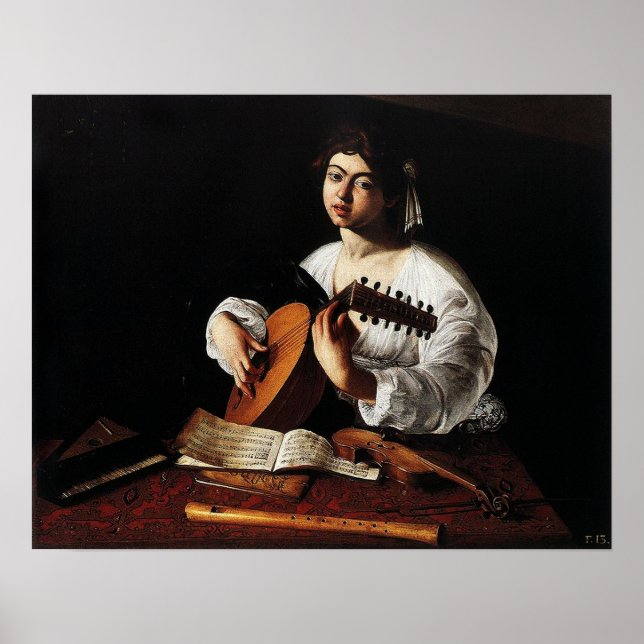 Caravaggio - Lute Player Poster (Framsidan)