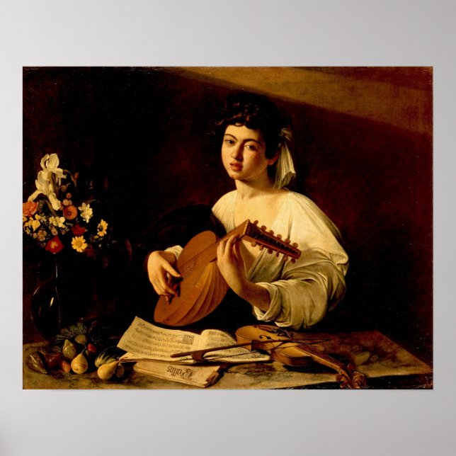 Caravaggio - Lute Player Poster (Framsidan)