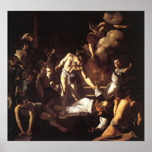 Caravaggio Martyrdom of St Matthew Poster