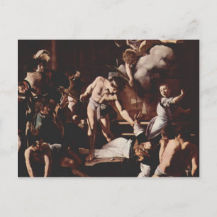Caravaggio- Martyrdomen av Sankt Matteus Vykort
