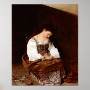 Caravaggio-Mary Magdalene Poster
