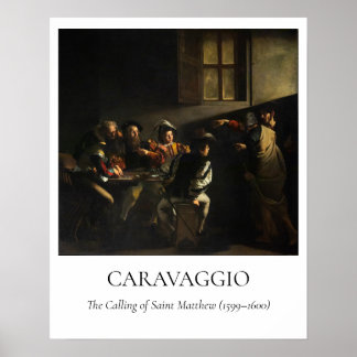 Caravaggio — Matteus kallelse Poster