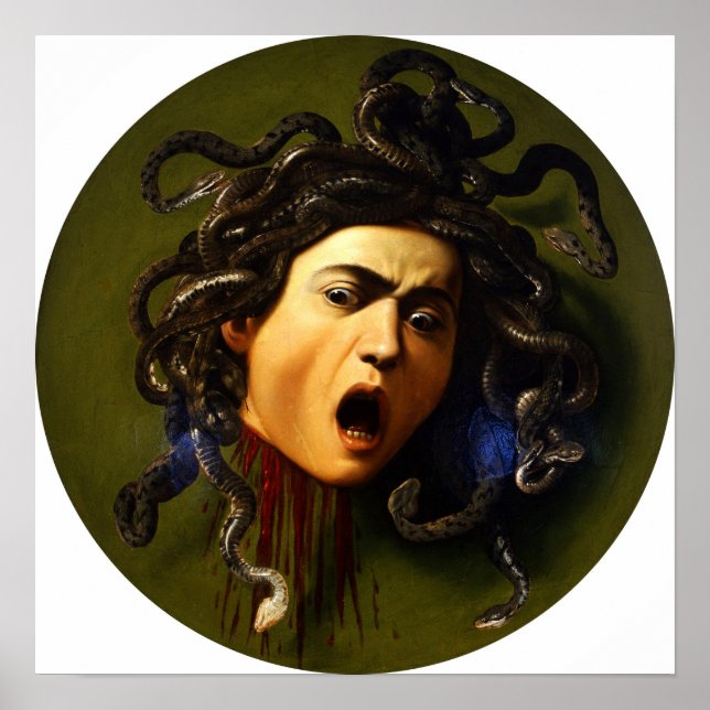 Caravaggio - Medusa 1597 Poster (Framsidan)