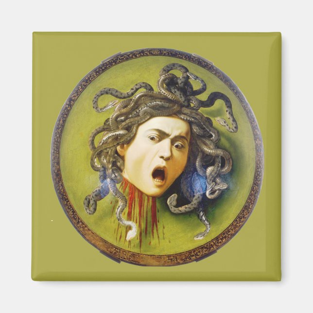 Caravaggio Medusa Fine Art Magnet (Framsidan)