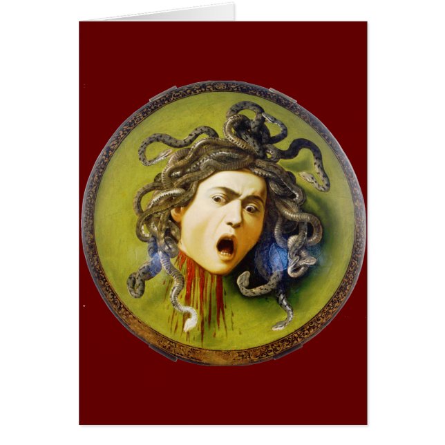 Caravaggio Medusa Fine Art OBS Kort (Framsidan)