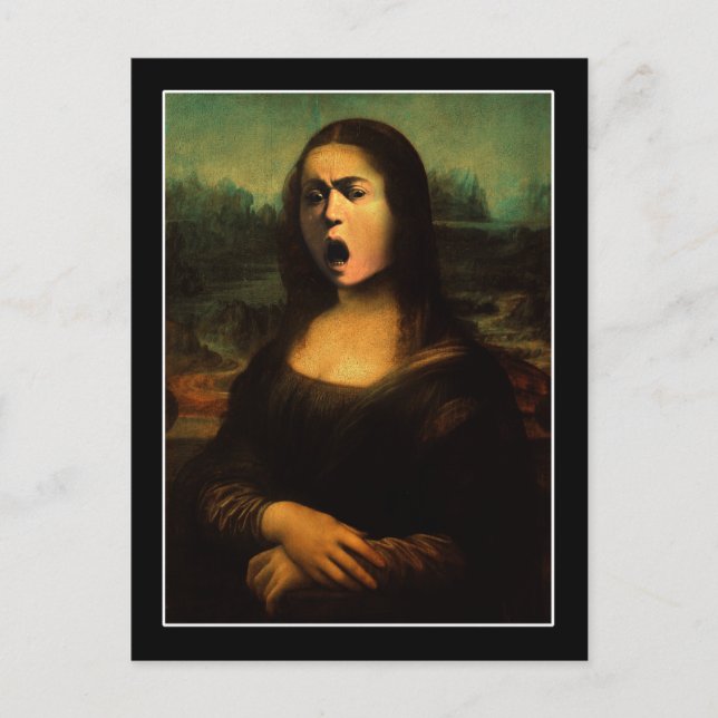 Caravaggio Medusa Mona Lisa Vykort (Framsida)