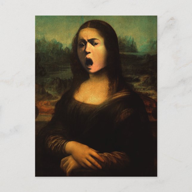 Caravaggio Medusa Mona Lisa  Vykort (Framsida)