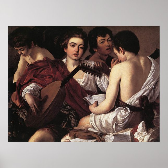 Caravaggio Musician Poster (Framsidan)