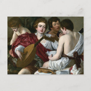 Caravaggio Musician Vykort