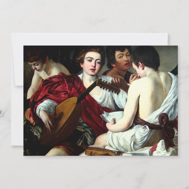 Caravaggio Musikerinbjudan Inbjudningar (Framsida)