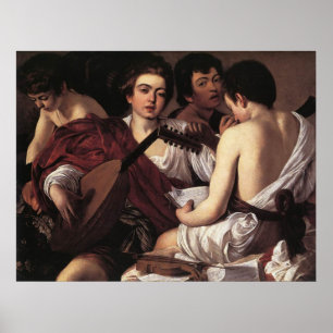 Caravaggio musikerna poster