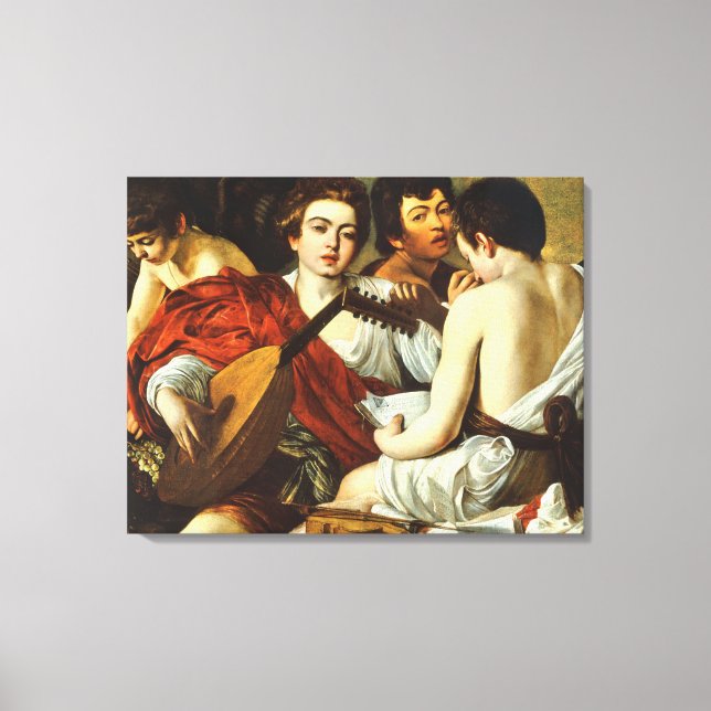 CARAVAGGIO - Musikers 1595 Canvastryck (Framsida)