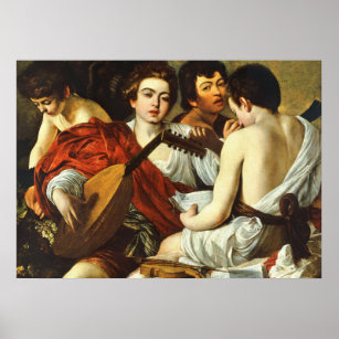 CARAVAGGIO - Musikers 1595 Poster