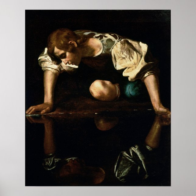 Caravaggio - Narcissus 1599 Poster (Framsidan)