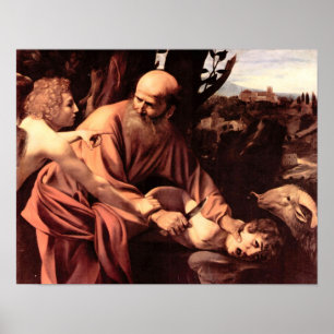 Caravaggio-offret av Isaacs Poster