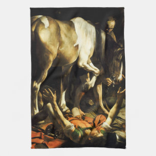 Caravaggio omvandling av den St Paul kökshandduke Kökshandduk