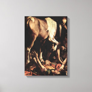 Caravaggio - Omvandling av Saul Canvastryck