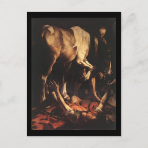 Caravaggio omvandlingen till Damaskus Vykort