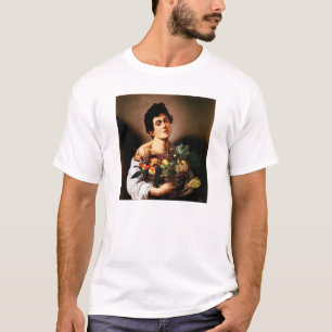 Caravaggio pojke med en basket av fruktT-tröja T-shirt