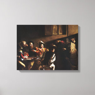 Caravaggio:s anrop till Saint Matthew Canvastryck