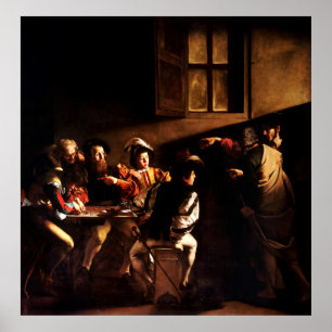 Caravaggio:s anrop till St Matthew (1600) Poster