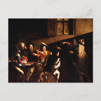 Caravaggio:s anrop till St Matthew (1600) Vykort