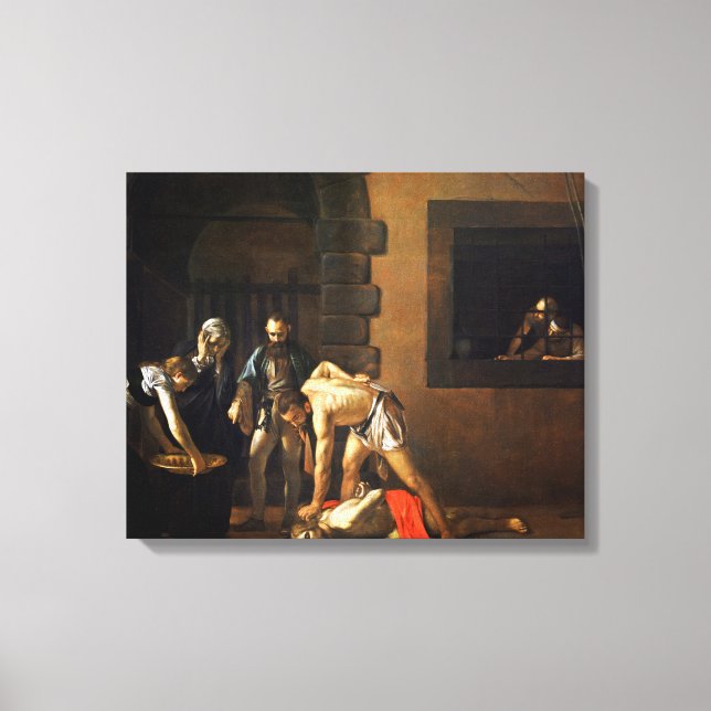 Caravaggio:s ledstjärna Johannes Baptist Canvastryck (Framsida)