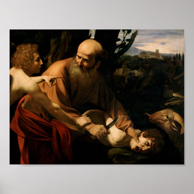 Caravaggio - Sacrifice of Isaac Poster (Framsidan)