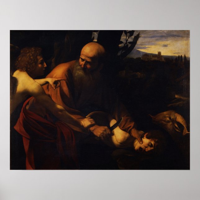 Caravaggio - Sacrifice of Isaac Poster (Framsidan)