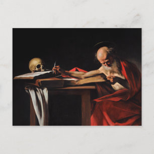 Caravaggio - Saint Jerome Writing Vykort