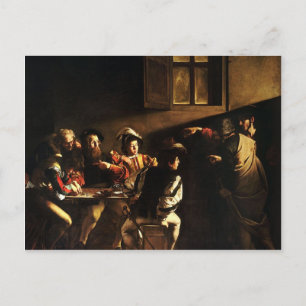 Caravaggio - Saint Matthew-sammankallandet Vykort