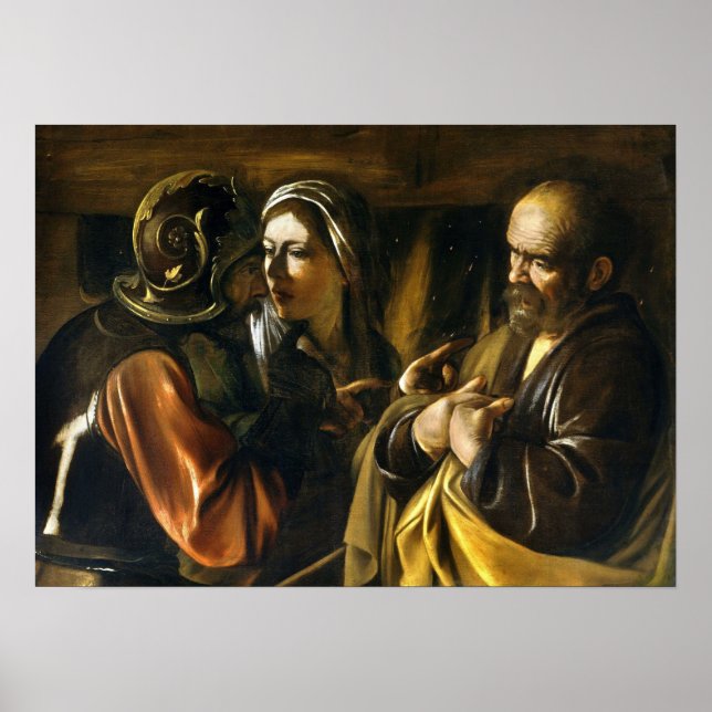 Caravaggio - Saint Peter 1610-nekandet Poster (Framsidan)