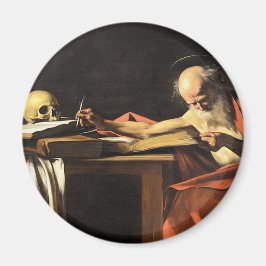 Caravaggio - San Gerolamo - Renaissance Painting Magnet