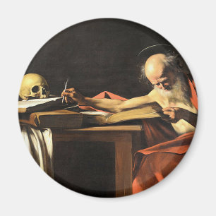 Caravaggio - San Gerolamo - renaissancemålning Magnet