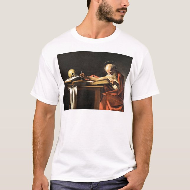 Caravaggio - San Gerolamo - renaissancemålning T Shirt (Framsida)