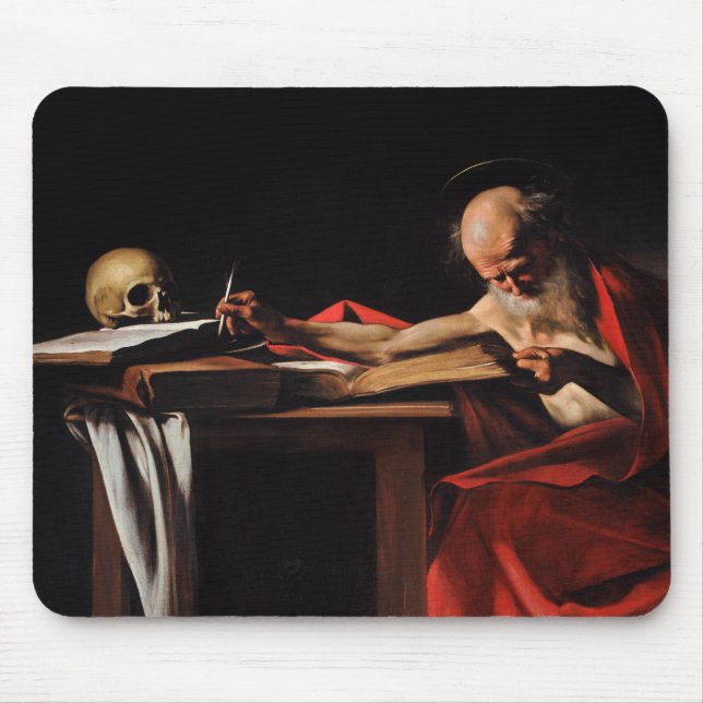 Caravaggio - Sanktt Jerome handstil Musmatta (Framsidan)