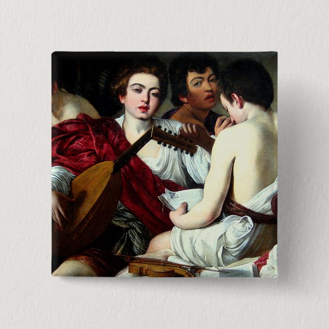 Caravaggio som musikerna knäppas knapp (Framsida)