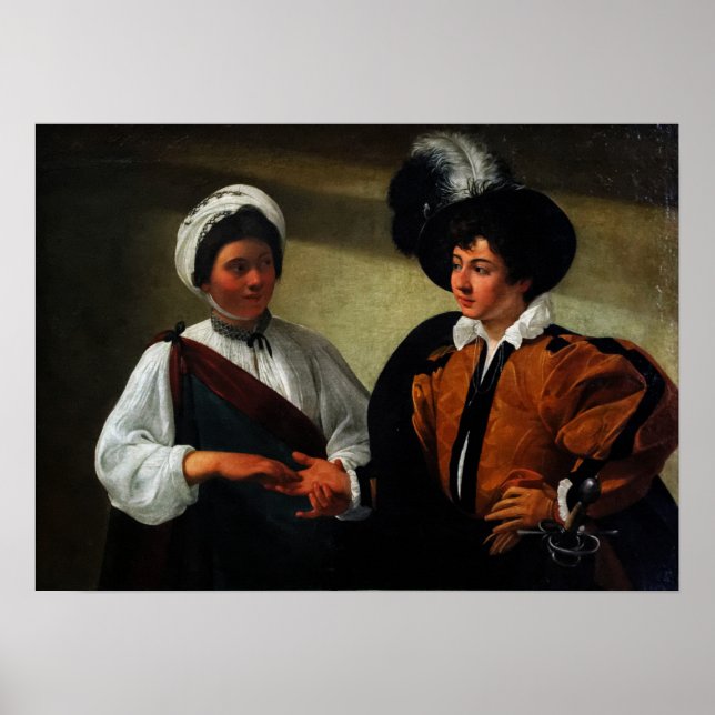 Caravaggio - Spåkvinnan Poster (Framsidan)