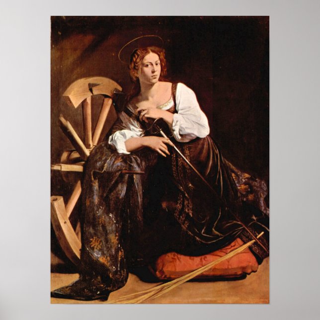 Caravaggio-St. Catherine of Alexandria Poster (Framsidan)