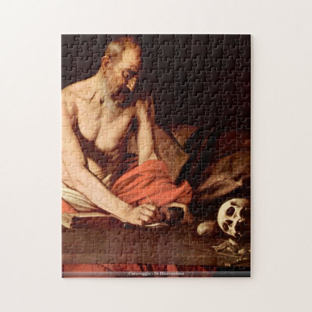 Caravaggio - St Hieronymus Pussel (Vertikal)