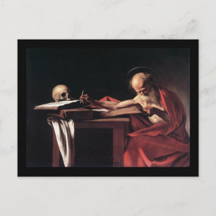 Caravaggio St Jerome Vykort